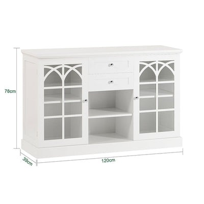 SoBuy | Armadietto da cucina | Credenza | Mobile da ingresso | Cassettiera | FSB79-W