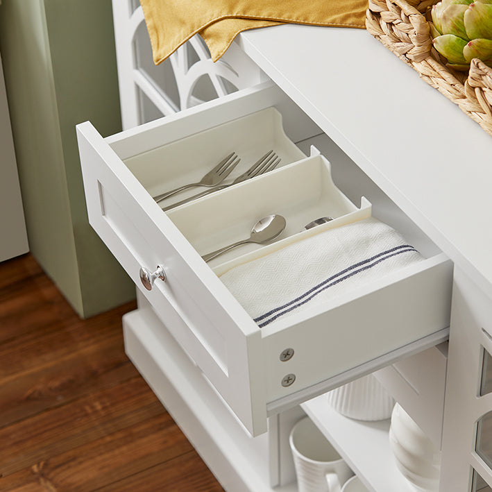 SoBuy | Armadietto da cucina | Credenza | Mobile da ingresso | Cassettiera | FSB79-W