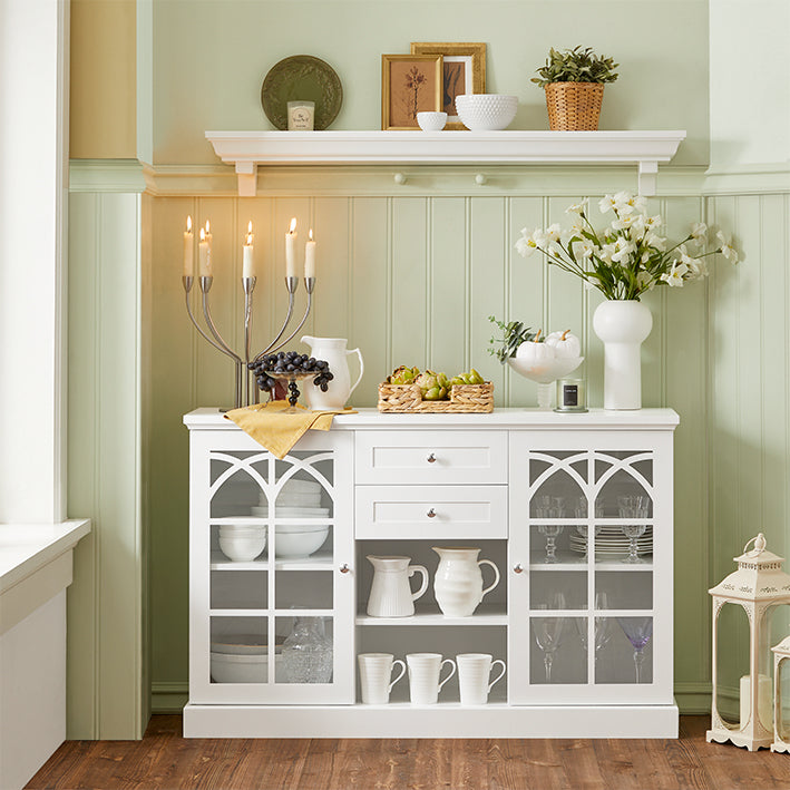 SoBuy | Armadietto da cucina | Credenza | Mobile da ingresso | Cassettiera | FSB79-W