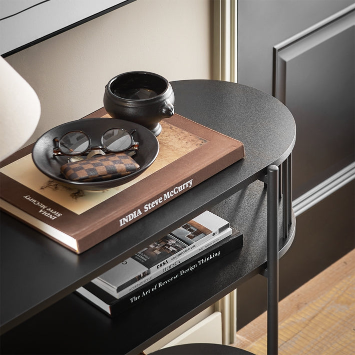 Prevendita | SoBuy | Tavolo Consolle | Tavolo da Ingresso | Credenza Stretta | Tavolino da Divano | Tavolino Decorativo Nero | FSB90-SCH