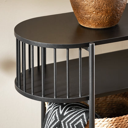Prévente | SoBuy | Console | Table d'entrée | Buffet étroit | Table basse | Table décorative noire | FSB90-SCH