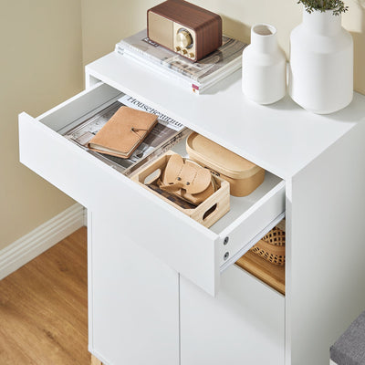 SoBuy | Credenza | Mobile contenitore | Armadio da ingresso | Cassettiera | Mobile da cucina | FSB97-WN