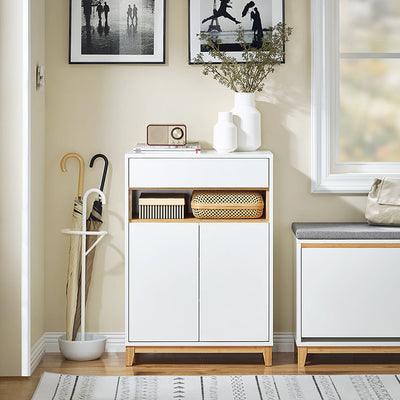 SoBuy | Credenza | Mobile contenitore | Armadio da ingresso | Cassettiera | Mobile da cucina | FSB97-WN