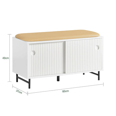 SoBuy | Panca appendiabiti | Panca | Panca da ingresso | Scarpiera | FSR116-W
