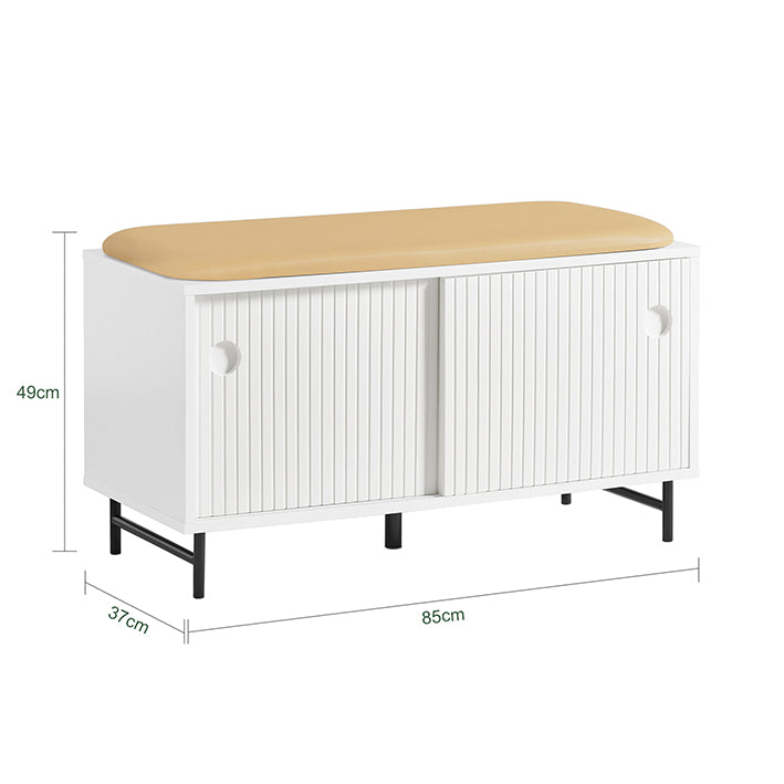 SoBuy | Panca appendiabiti | Panca | Panca da ingresso | Scarpiera | FSR116-W
