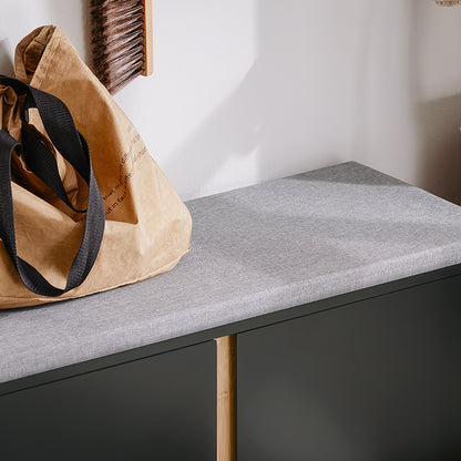 SoBuy | Banc à chaussures avec assise | Banc d'entrée | Banc | Banc d'entrée | Noir | FSR117-SCH