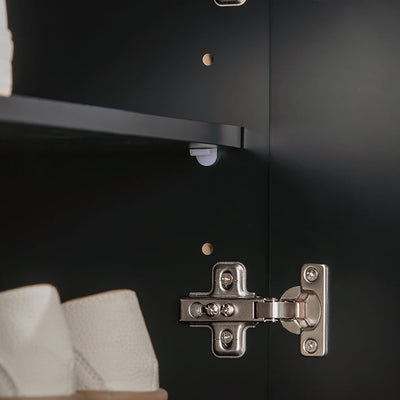 SoBuy | Scarpiera con seduta | Panchina appendiabiti | Panca | Panca da ingresso | Nero | FSR117-SCH