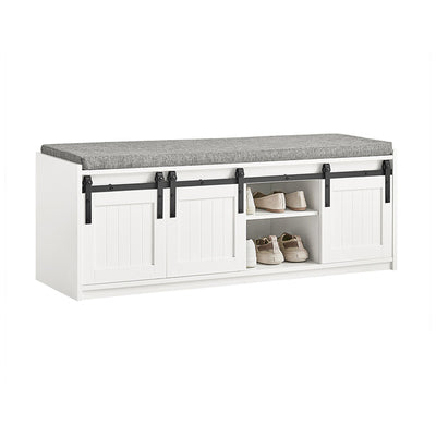 SoBuy | Panca appendiabiti | Panca | Panca da ingresso | Panca scarpiera | FSR133-W
