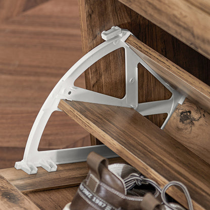 SoBuy | Meuble à chaussures | Meuble à chaussures 3 portes | Coffre à chaussures | Vintage | FSR137-LF