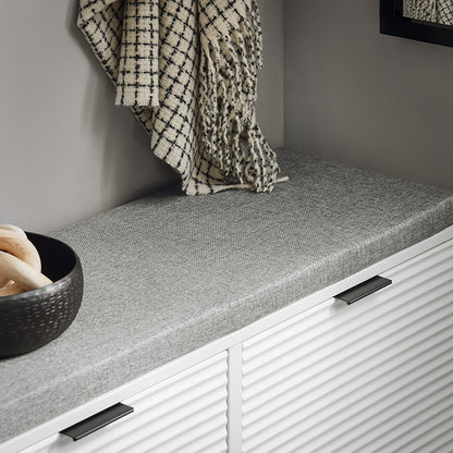 SoBuy | Banc | Meuble à chaussures avec siège | Banc de rangement | Coffre à chaussures | Blanc | FSR147-W 