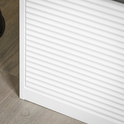 SoBuy | Banc | Meuble à chaussures avec siège | Banc de rangement | Coffre à chaussures | Blanc | FSR147-W 