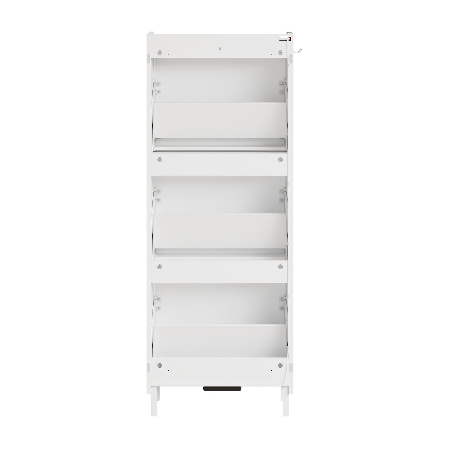 SoBuy Schuhschrank Schmal Hängend mit Sensorlicht und 19 cm Tiefe Weiß FSR151-H-E-W
