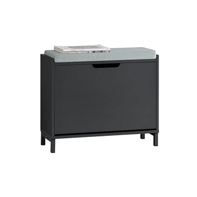 SoBuy | Scarpiera a 1 anta a ribalta | Scarpiera stretta | Mobile scarpiera | Nero | FSR151-K-SCH