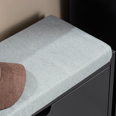 SoBuy | Scarpiera a 1 anta a ribalta | Scarpiera stretta | Mobile scarpiera | Nero | FSR151-K-SCH