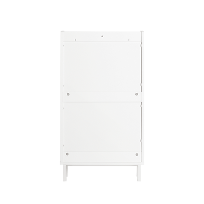 SoBuy | Meuble à Chaussures à 2 Abattants | Armoire à Chaussures | Commode à Chaussures | Blanc | FSR151-W