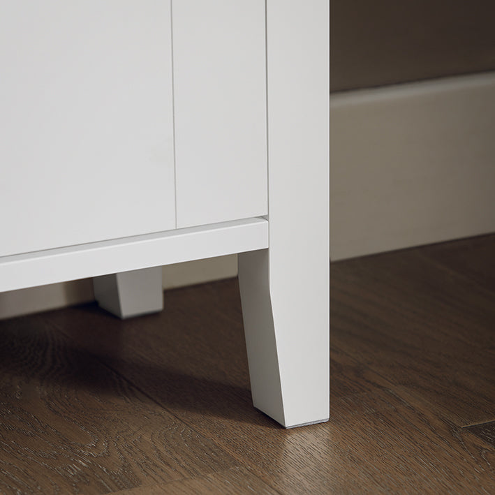 SoBuy | Meuble à chaussures | Meuble à chaussures à 2 portes | Coffre à chaussures | Blanc | FSR152-W