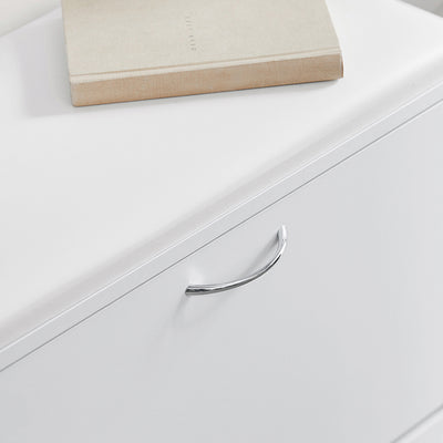 SoBuy | Meuble à chaussures | Banc à chaussures avec étagère intégrée | Blanc | FSR16-W 