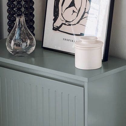 SoBuy | Meuble à chaussures 3 portes | Armoire à chaussures | Étagère à chaussures | Gris clair | FSR165-H-HG