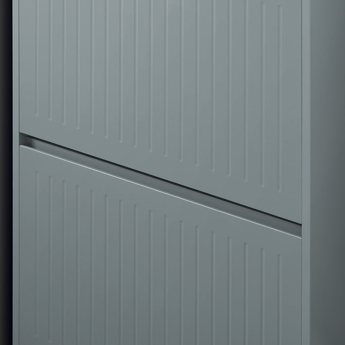 SoBuy | Meuble à chaussures 3 portes | Armoire à chaussures | Étagère à chaussures | Gris clair | FSR165-H-HG