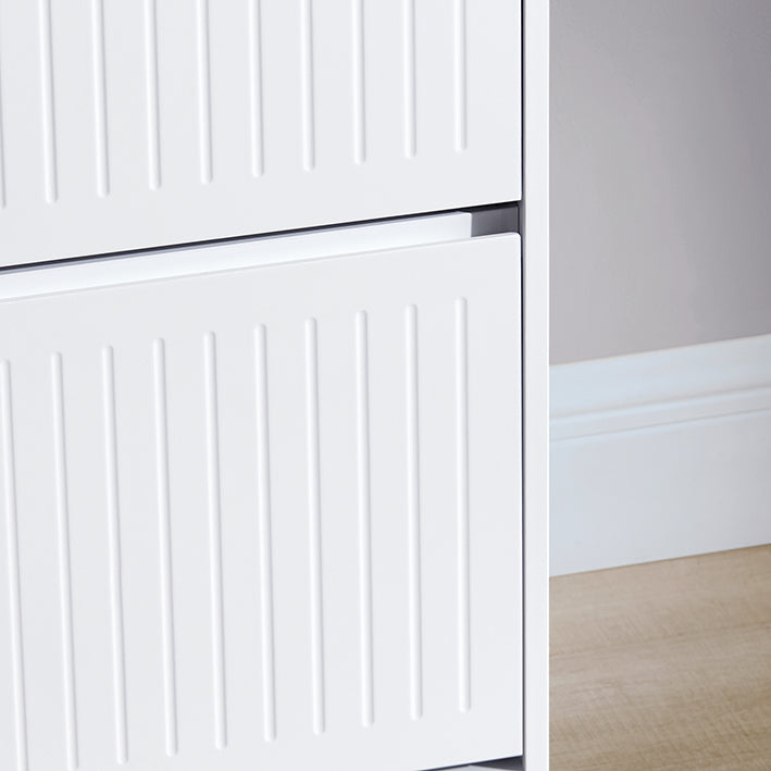 SoBuy | Meuble à chaussures 3 portes | Armoire à chaussures | Étagère à chaussures | Blanc | FSR165-HW 