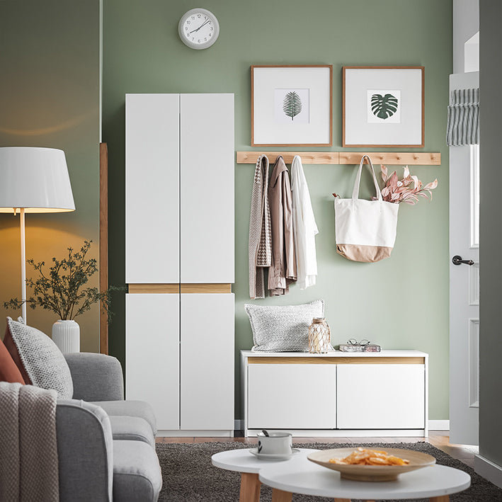 SoBuy | Scarpiera con Panca | Mobile scarpiera a ribalta | Panca con contenitore | Bianco | FSR171-W