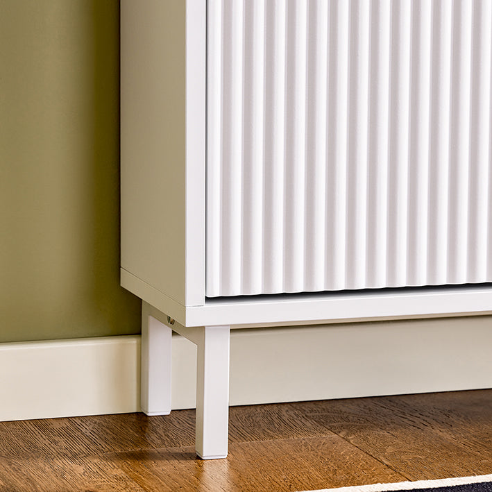 SoBuy | Meuble à chaussures à 3 portes | Meuble à chaussures étroit | Coffre à chaussures blanc | FSR177-HW 