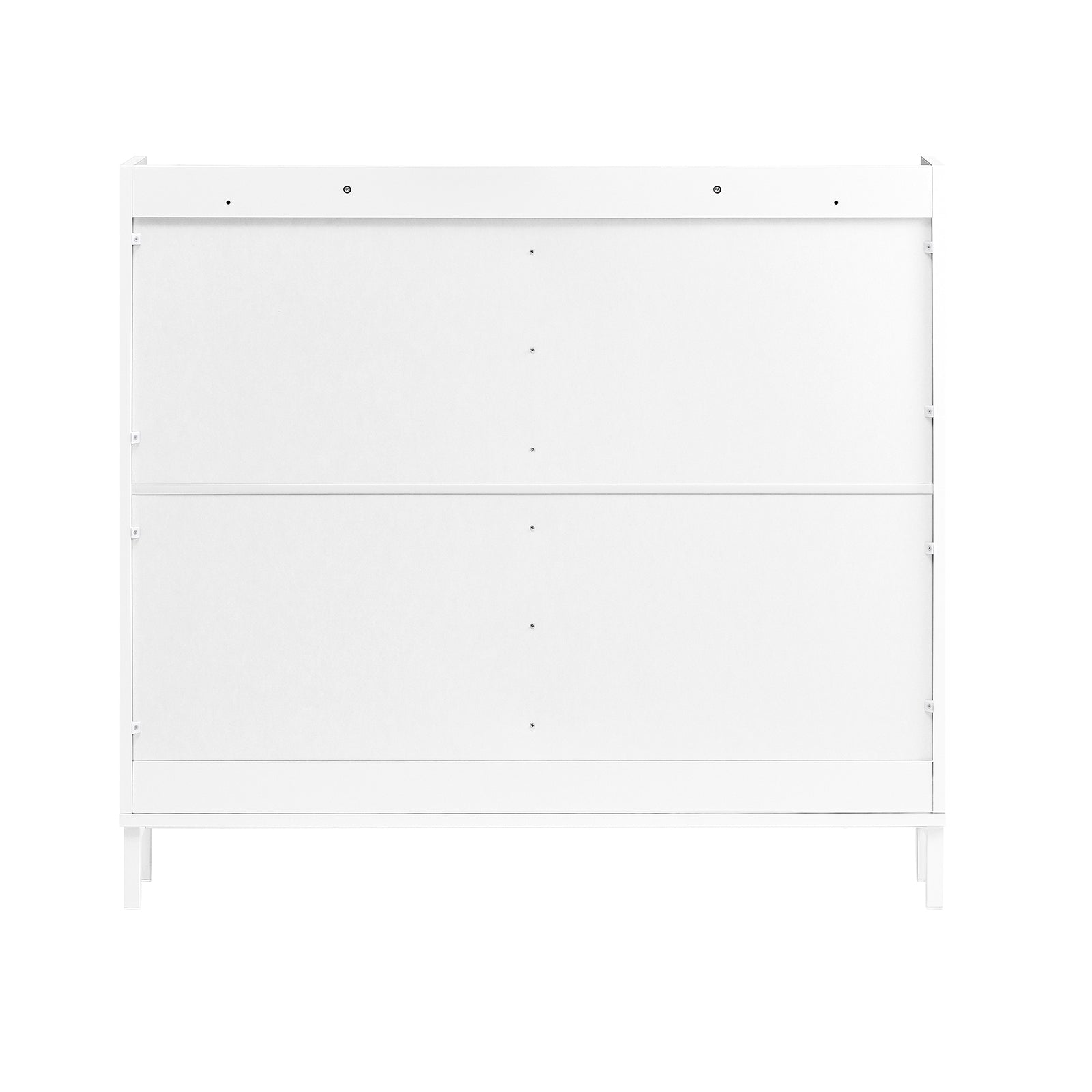 SoBuy | Meuble à chaussures à 4 portes | Meuble à chaussures étroit | Blanc | FSR177-LW