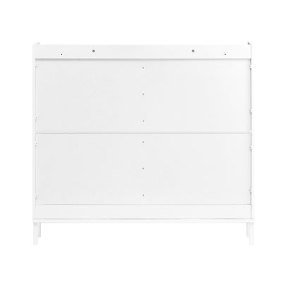 SoBuy | Meuble à chaussures à 4 portes | Meuble à chaussures étroit | Blanc | FSR177-LW