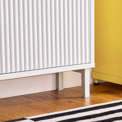 Prévente | SoBuy | Meuble à chaussures étroit à 2 abattants | Blanc | FSR177-W