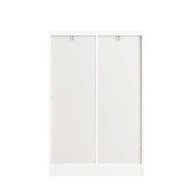 SoBuy | Scarpiera a 4 Ante a Ribalta | Mobiletto scarpiera salvaspazio | Scarpiera | Bianco| FSR180-W