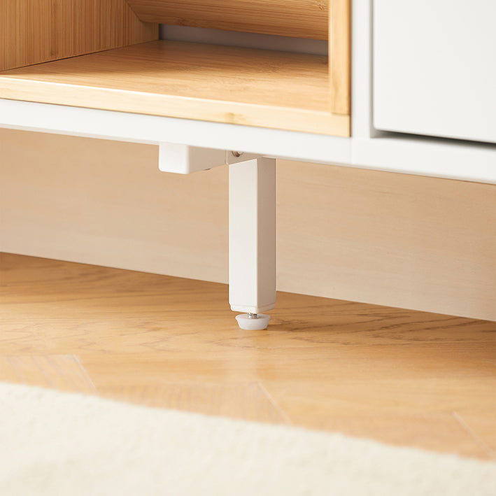 SoBuy | Meuble à chaussures à 4 portes | Rangement pour chaussures | Coffre à chaussures étroit | Blanc | FSR183-WN 