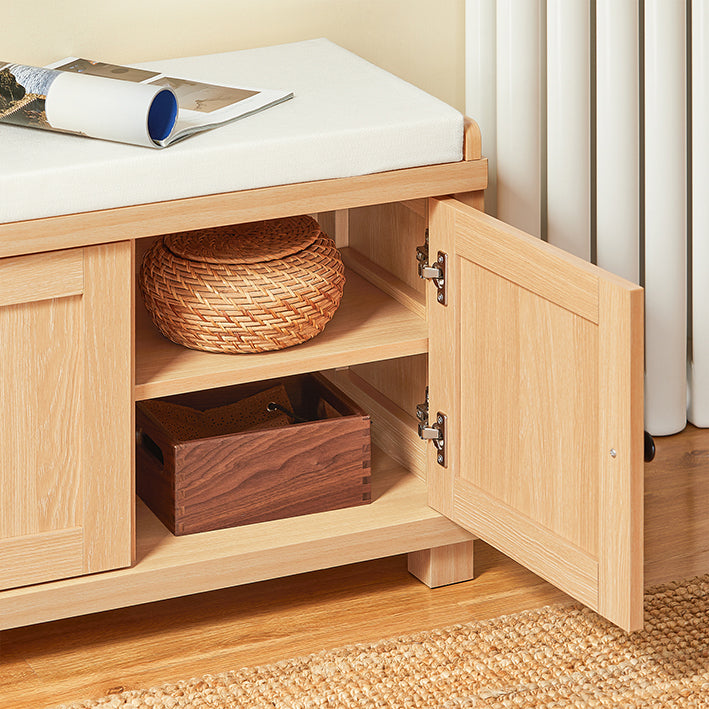 SoBuy | Banc à chaussures avec assise | Banc d'entrée | Banc | Banc d'entrée | Naturel | FSR188-N 