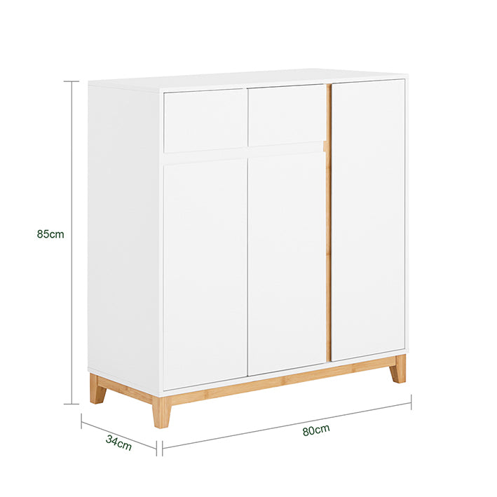 SoBuy | Meuble à chaussures | Buffet | Meuble d'entrée | Commode | Meuble de cuisine | FSR190-WN 