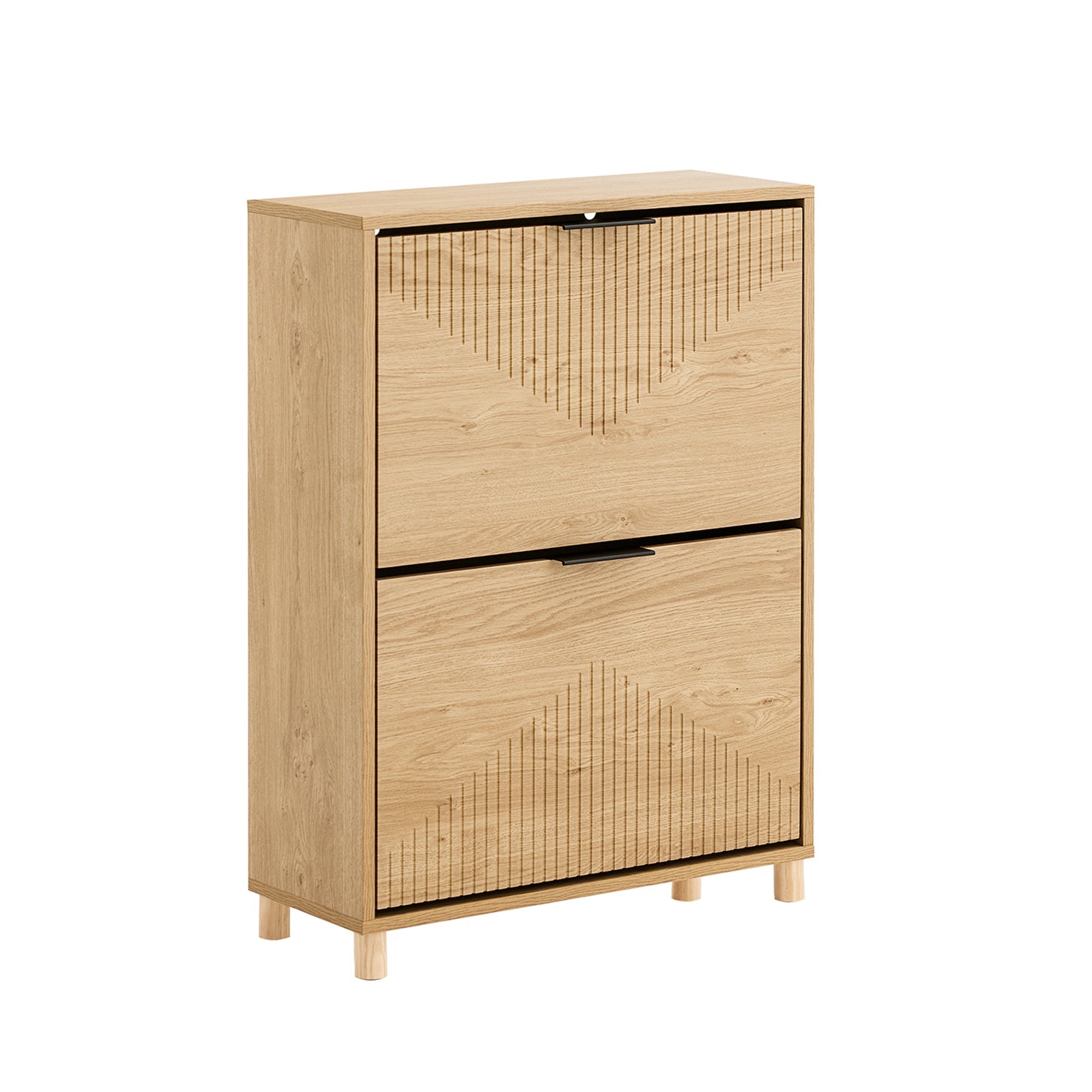 SoBuy | Scarpiera sottile | Scarpiera a ribalta | Scarpiera | L60xH83xP24 cm | FSR200-II-N