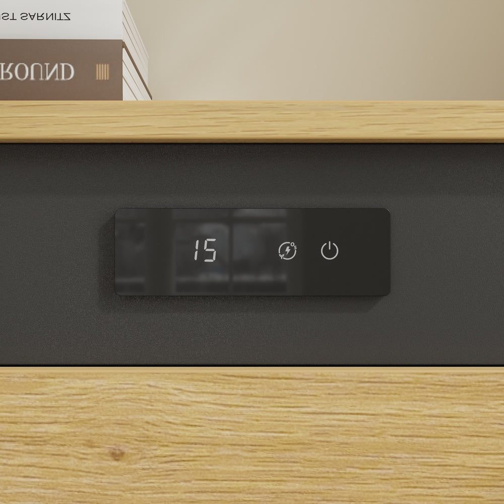SoBuy | Schuhschrank schmal hoch mit 3 Klappen Natur | FSR226-E-N