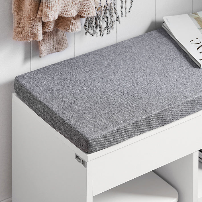 SoBuy | Banc à chaussures | Étagère à chaussures avec assise | Banc de rangement | Gris clair Blanc | FSR45-HG