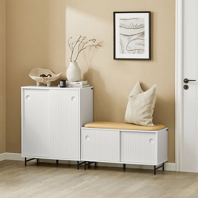 SoBuy | Scarpiera | Madia | Mobile da ingresso | Cassettiera | Mobile da cucina | FSB62-W