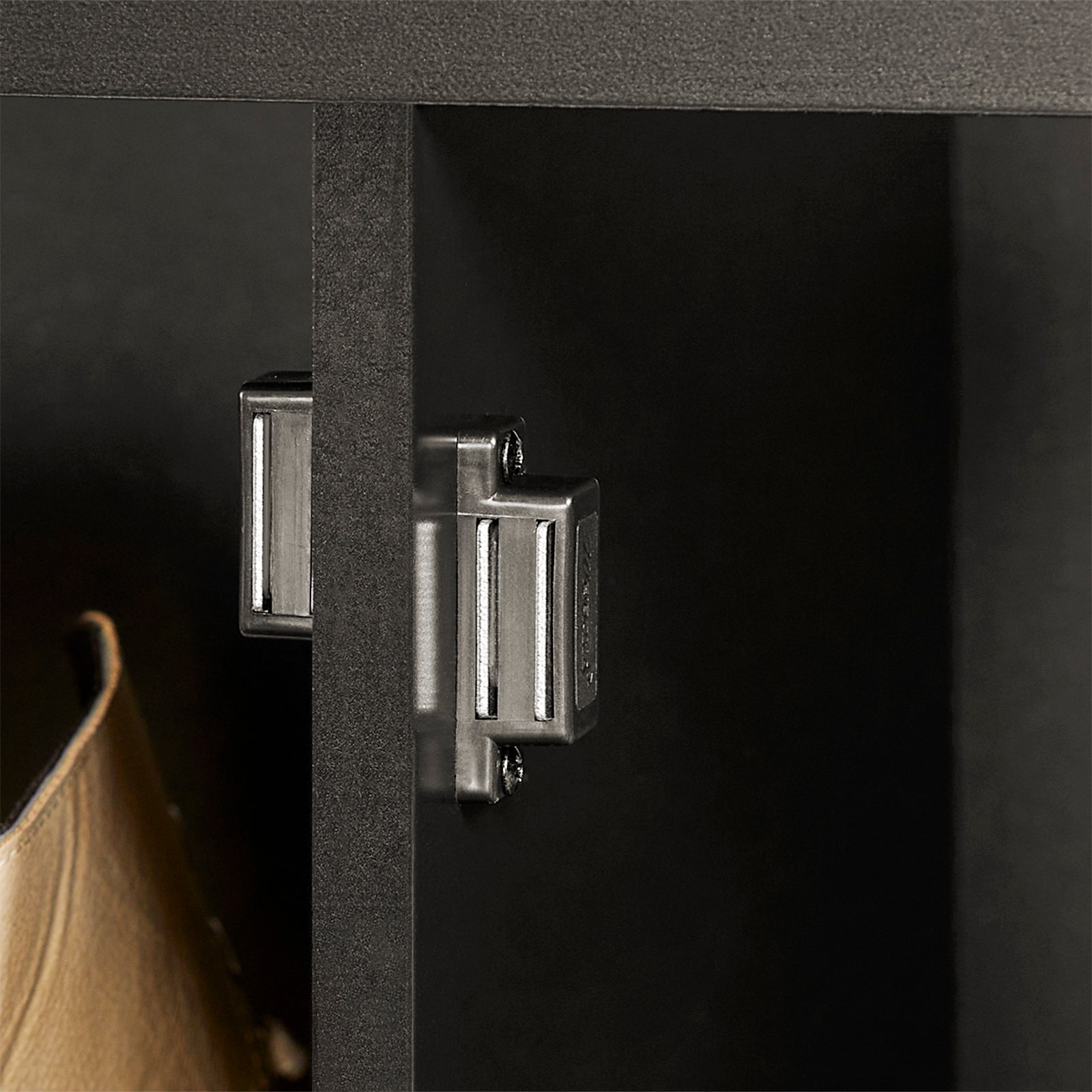 SoBuy | Comodino con panca | Panca con seduta | Scarpiera | Nero | FSR63-II-SCH