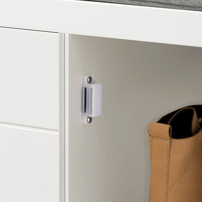 SoBuy | Cassapanca | Panchina con sedile | Panca contenitore per scarpe | Scarpiera | Bianco | FSR63-II-W