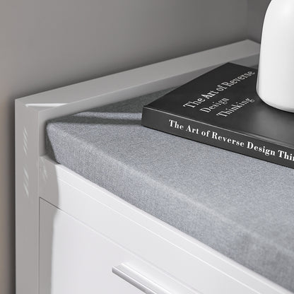 SoBuy | Banc à 2 tiroirs | Banc de lit | Blanc | FSR74-W 