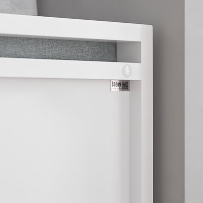 SoBuy | Banc à 2 tiroirs | Banc de lit | Blanc | FSR74-W 