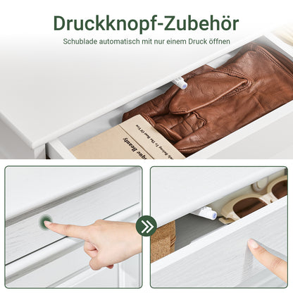 SoBuy | Schuhkipper | Schuhschrank mit 2 Klappen | Schuhkommode Weiß | FSR78-L-W