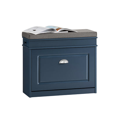 SoBuy | Scarpiera a ribalta | Panca portascarpe | Panca | Cassettiera portascarpe | Scarpiera blu | FSR82-K-B