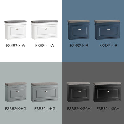 SoBuy | Scarpiera | Panca porta scarpe | Cassettiera per scarpe | Armadietto per scarpe Grigio chiaro | FSR82-K-HG