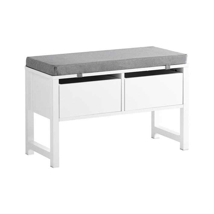 SoBuy | Panca Contenitore | Cassapanca con Vano Contenitore | Scarpiera | Bianco | FSR88-W