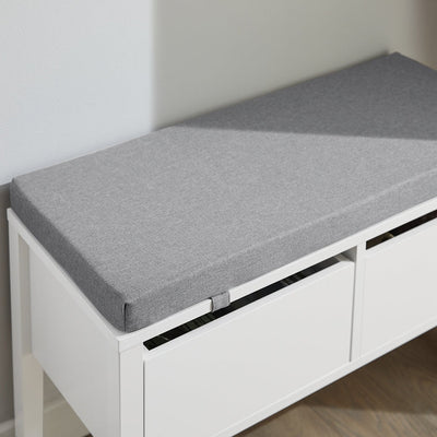 SoBuy | Panca Contenitore | Cassapanca con Vano Contenitore | Scarpiera | Bianco | FSR88-W