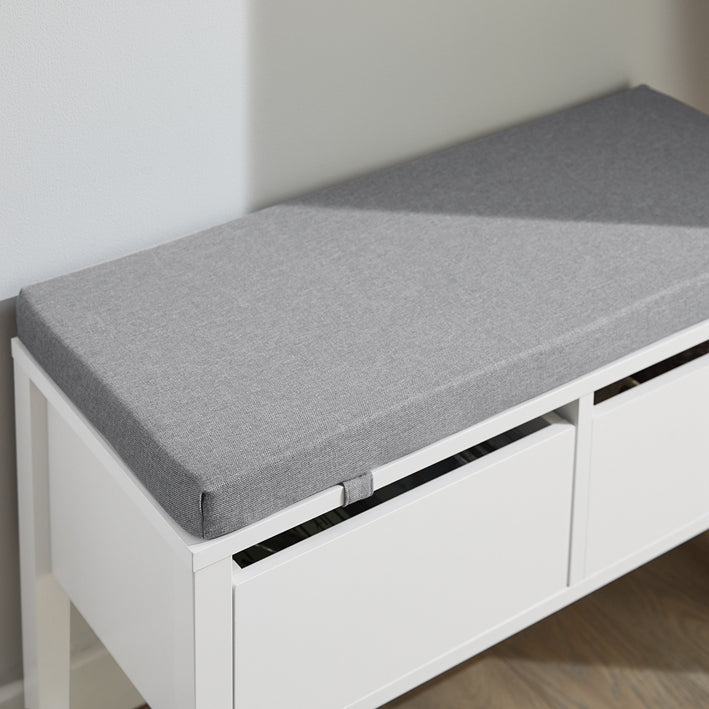 SoBuy | Panca Contenitore | Cassapanca con Vano Contenitore | Scarpiera | Bianco | FSR88-W