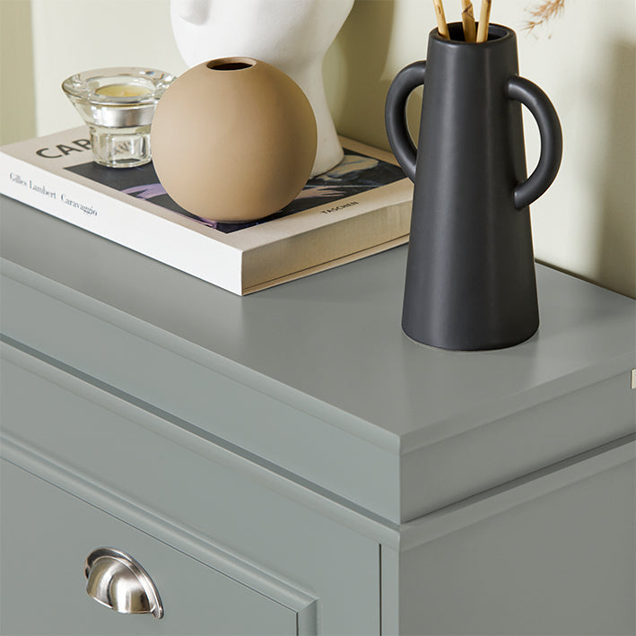 SoBuy | Meuble à chaussures | Rangement à chaussures à 3 portes | Coffre à chaussures gris clair | FSR94-HG 