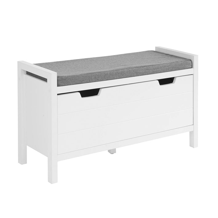SoBuy | Cassapanca | Panchina con sedile | Scarpiera | Bianco | FSR97-W