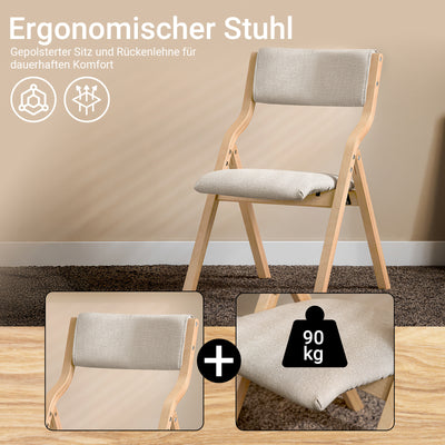 SoBuy | Chaise pliante | Chaise de cuisine | Chaise de bureau pour enfant | Gris clair | FST40-HG 